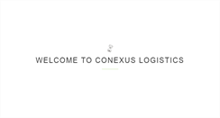 Desktop Screenshot of conexuslogistics.com